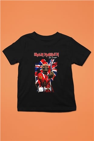 Iron Maiden Baskılı Siyah Unisex Çocuk Tişört