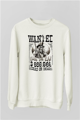 Iron Maiden Beyaz Unisex Sweatshirt