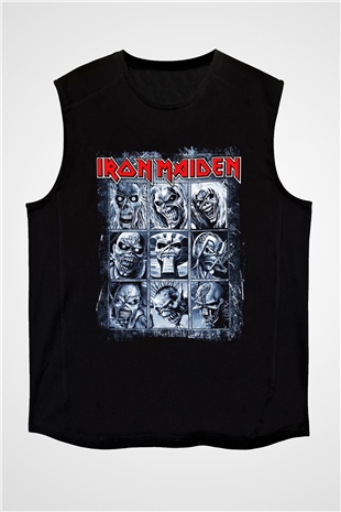 Iron Maiden Eddie Siyah Unisex Kolsuz Tişört