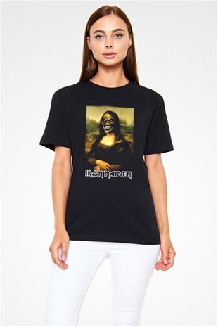 Iron Maiden Mona Lisa Eddie Siyah Unisex Tişört T-Shirt - TişörtFabrikası