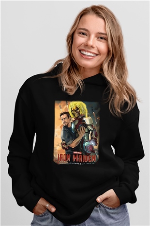 Iron Maiden Siyah Unisex Hoodie