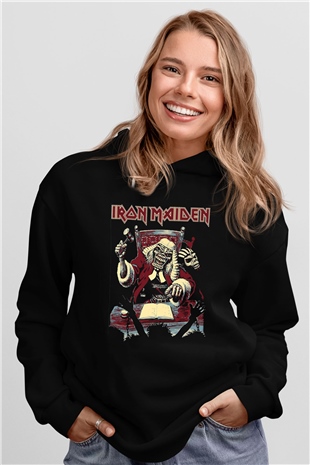 Iron Maiden Siyah Unisex Hoodie