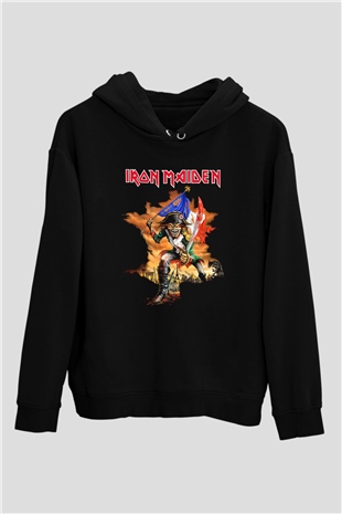 Iron Maiden Siyah Unisex Hoodie