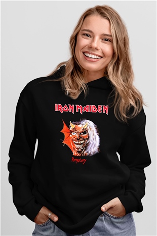 Iron Maiden Siyah Unisex Hoodie