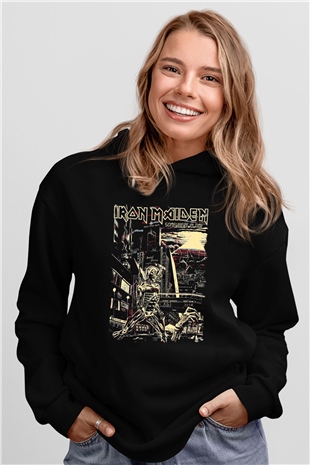 Iron Maiden Siyah Unisex Hoodie
