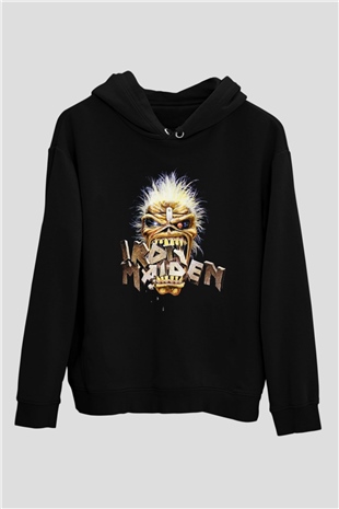 Iron Maiden Siyah Unisex Hoodie