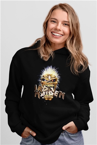 Iron Maiden Siyah Unisex Hoodie