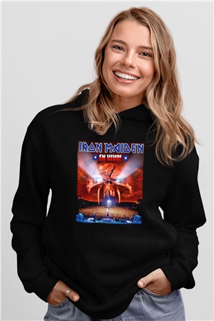 Iron Maiden Siyah Unisex Hoodie