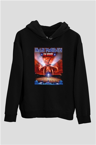 Iron Maiden Siyah Unisex Hoodie