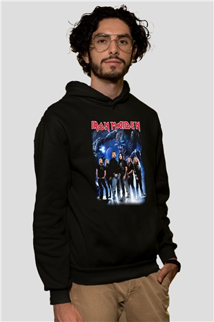 Iron Maiden Siyah Unisex Hoodie