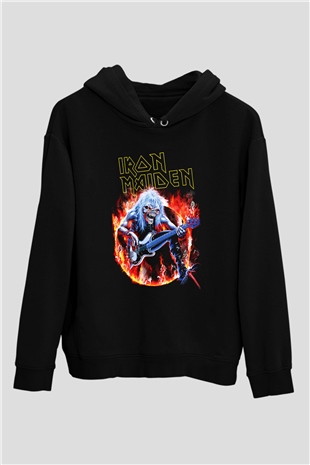 Iron Maiden Siyah Unisex Hoodie