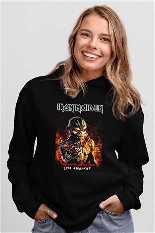 Iron Maiden Siyah Unisex Hoodie