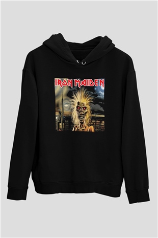 Iron Maiden Siyah Unisex Hoodie