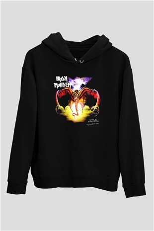 Iron Maiden Siyah Unisex Hoodie