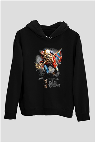 Iron Maiden Siyah Unisex Hoodie