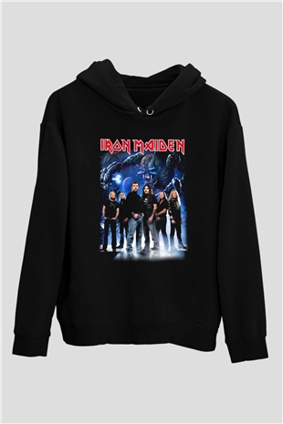Iron Maiden Siyah Unisex Hoodie