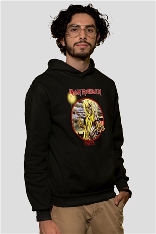 Iron Maiden Siyah Unisex Hoodie