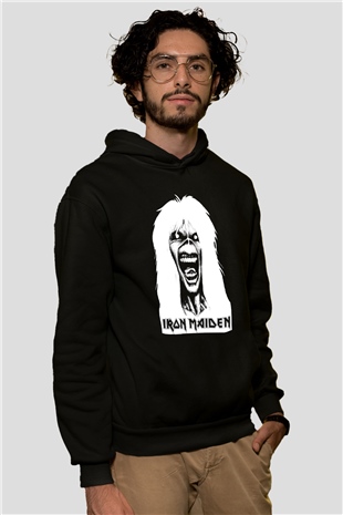 Iron Maiden Siyah Unisex Hoodie