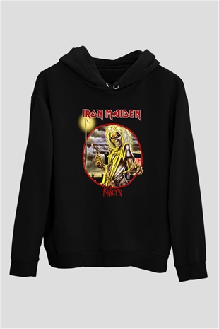 Iron Maiden Siyah Unisex Hoodie