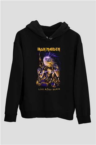 Iron Maiden Siyah Unisex Hoodie
