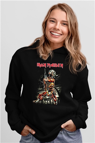 Iron Maiden Siyah Unisex Hoodie