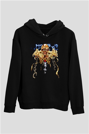 Iron Maiden Siyah Unisex Kapüşonlu Sweatshirt