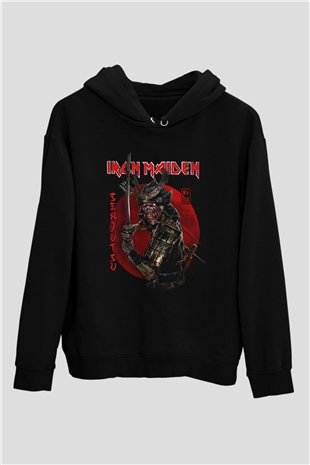 Iron Maiden Siyah Unisex Kapüşonlu Sweatshirt