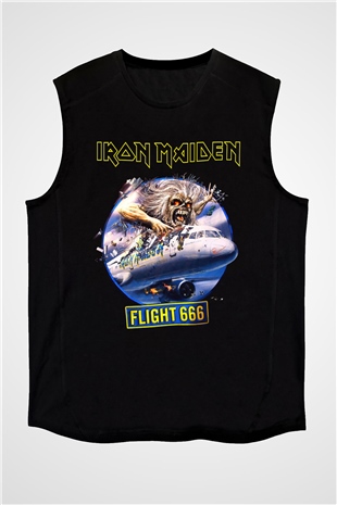 Iron Maiden Siyah Unisex Kolsuz Tişört