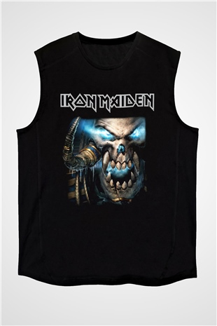 Iron Maiden Siyah Unisex Kolsuz Tişört