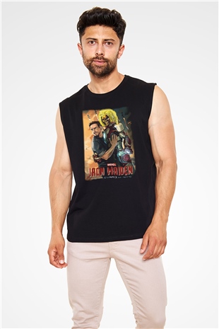 Iron Maiden Siyah Unisex Kolsuz Tişört