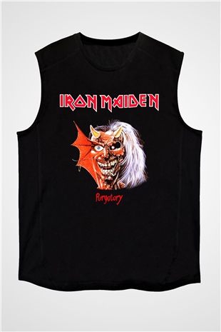 Iron Maiden Siyah Unisex Kolsuz Tişört