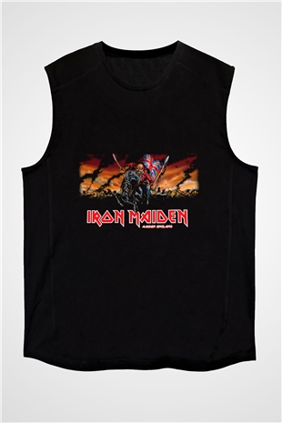 Iron Maiden Siyah Unisex Kolsuz Tişört