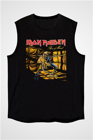 Iron Maiden Siyah Unisex Kolsuz Tişört