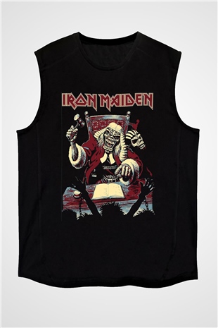 Iron Maiden Siyah Unisex Kolsuz Tişört