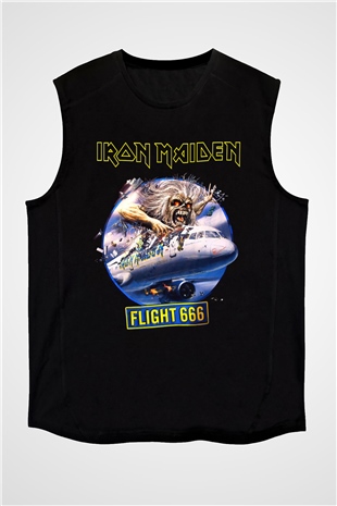 Iron Maiden Siyah Unisex Kolsuz Tişört