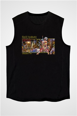 Iron Maiden Siyah Unisex Kolsuz Tişört