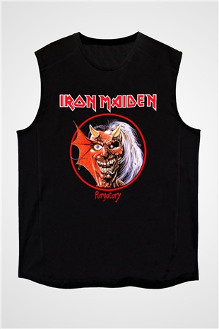 Iron Maiden Siyah Unisex Kolsuz Tişört