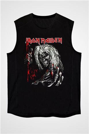 Iron Maiden Siyah Unisex Kolsuz Tişört