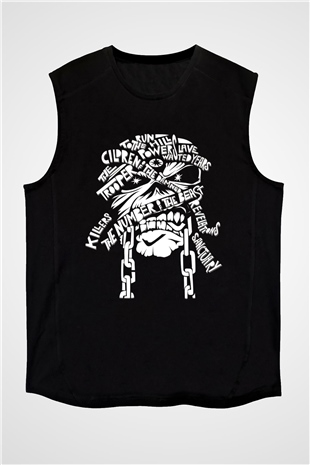 Iron Maiden Siyah Unisex Kolsuz Tişört
