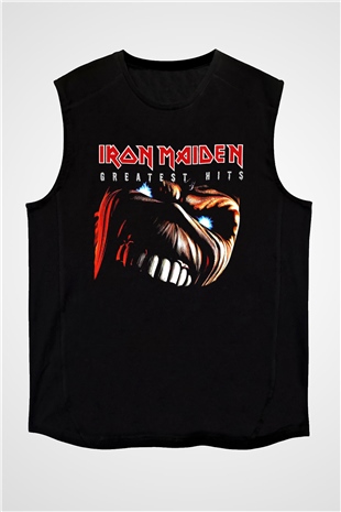 Iron Maiden Siyah Unisex Kolsuz Tişört