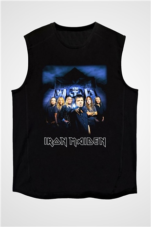 Iron Maiden Siyah Unisex Kolsuz Tişört