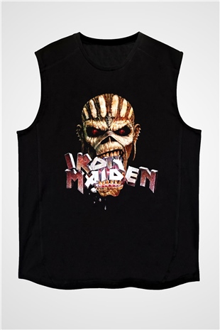 Iron Maiden Siyah Unisex Kolsuz Tişört