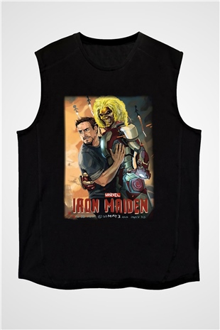 Iron Maiden Siyah Unisex Kolsuz Tişört