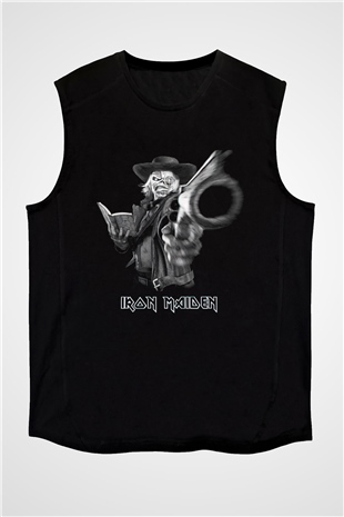 Iron Maiden Siyah Unisex Kolsuz Tişört