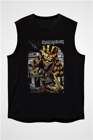 Iron Maiden Siyah Unisex Kolsuz Tişört