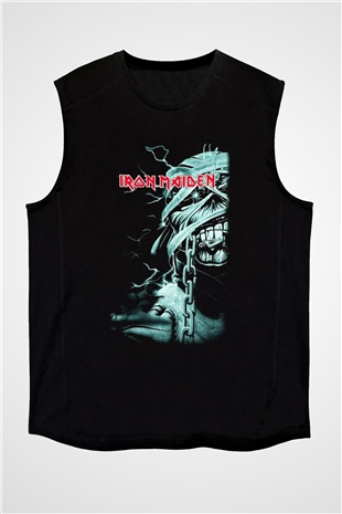 Iron Maiden Siyah Unisex Kolsuz Tişört