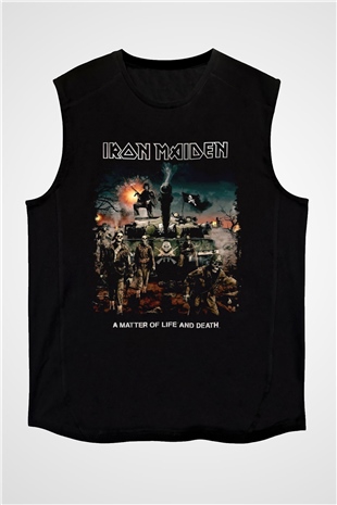 Iron Maiden Siyah Unisex Kolsuz Tişört