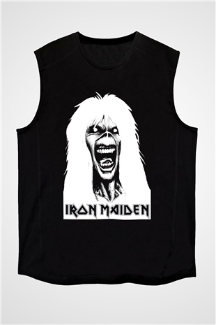 Iron Maiden Siyah Unisex Kolsuz Tişört