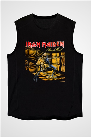 Iron Maiden Siyah Unisex Kolsuz Tişört