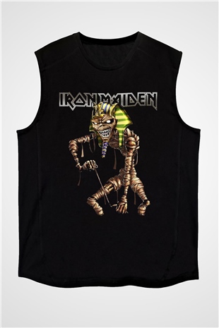 Iron Maiden Siyah Unisex Kolsuz Tişört